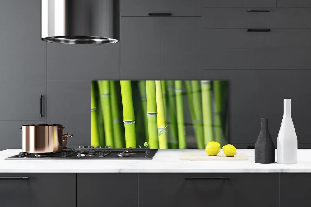Panel nad blat kuchenny Zielone Łodygi Bambusa