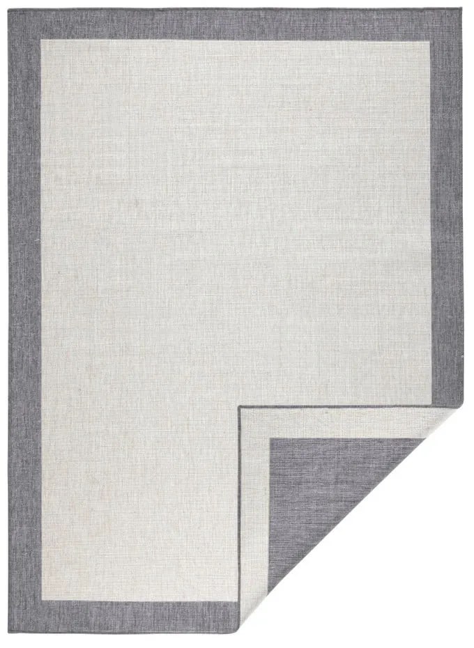 Jasnoszary chodnik dwustronny odpowiedni na zewnątrz NORTHRUGS Panama, 80x250 cm