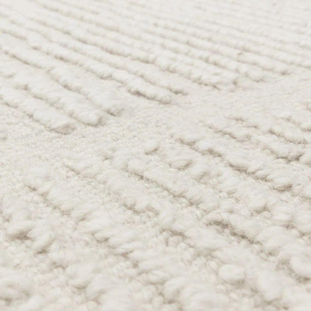 Wełniany dywan tkany ręcznie w kolorze kości słoniowej 200x290 cm Zennith Column – Asiatic Carpets