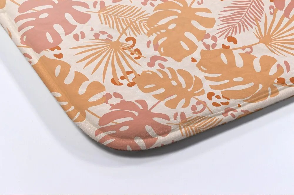 Dywanik antypoślizgowy do łazienki Dywanik antypoślizgowy do łazienki Liście Monstera wzór