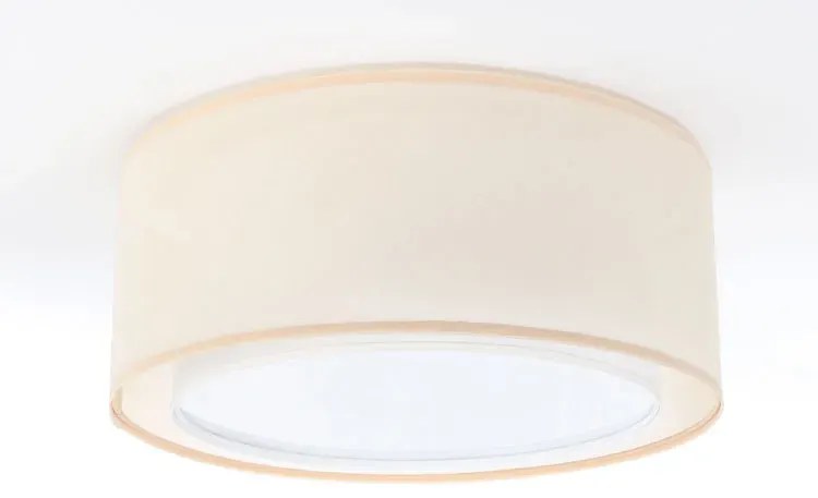 Kremowy minimalistyczny plafon sufitowy - S437-Vilena