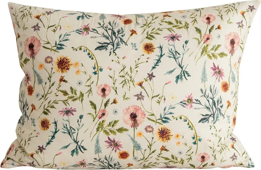 Poszewka na poduszkę z mikrofibry HERBALIS 50x70 cm, kremowa