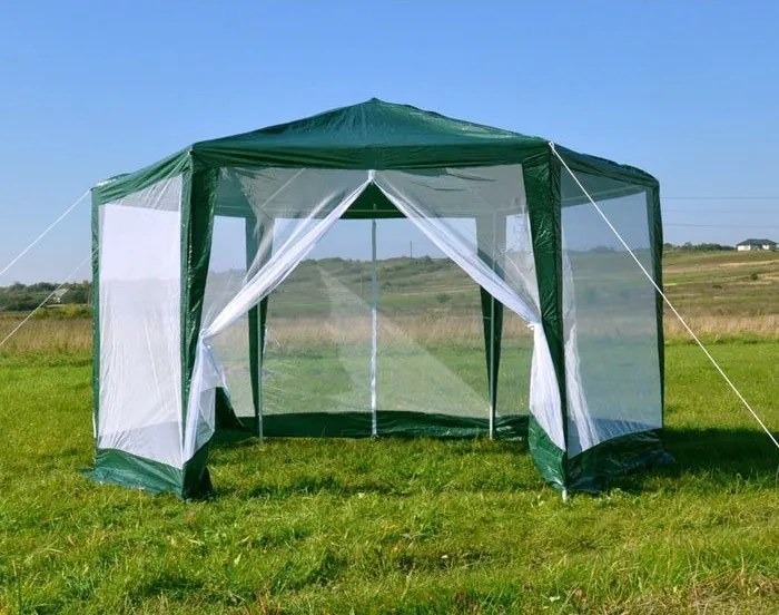 Pawilon ogrodowy 2x2x2m Net Green z moskitierą - altana ogrodowa, eventowa