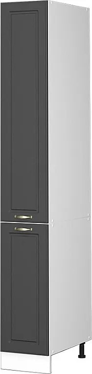 Szafka aptekarska antracytowo-złoty 30x58x206.8 fame-line