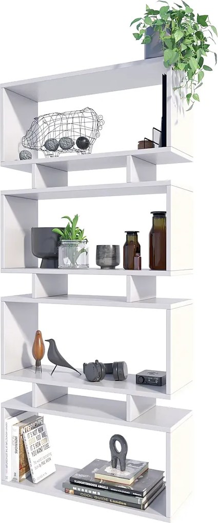 Biały ażurowy regał na zabawki Z0-B34