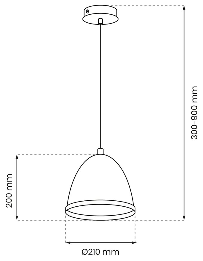 Lampa wisząca STUDIO WHITE 1xE27