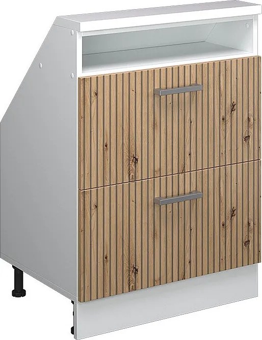 Szafka kuchenna na dach skośny dąb rzemieślniczy 60x46x81.6 r-line