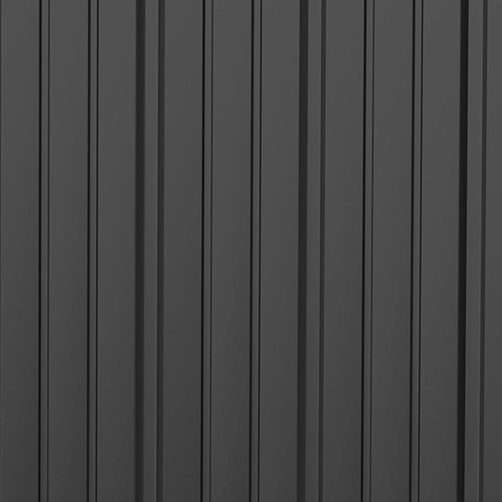 Outsunny Szopa ogrodowa zamykana na klucz Metalowa schowek na narzędzia Czarna 1615x945x196cm | Aosom PL