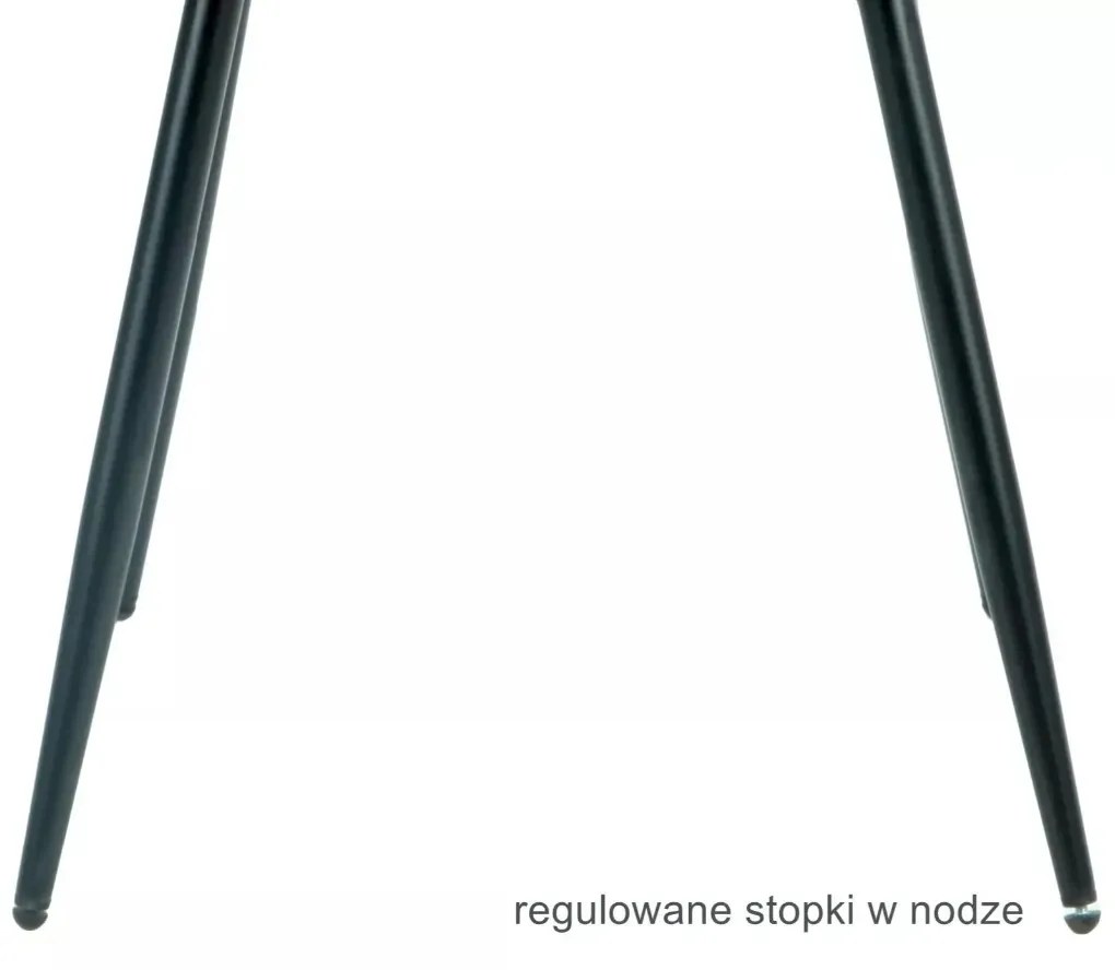 KRZESŁO JAKE VELVET CZARNY STELAŻ / SZARY BLUVEL 14 SIGNAL