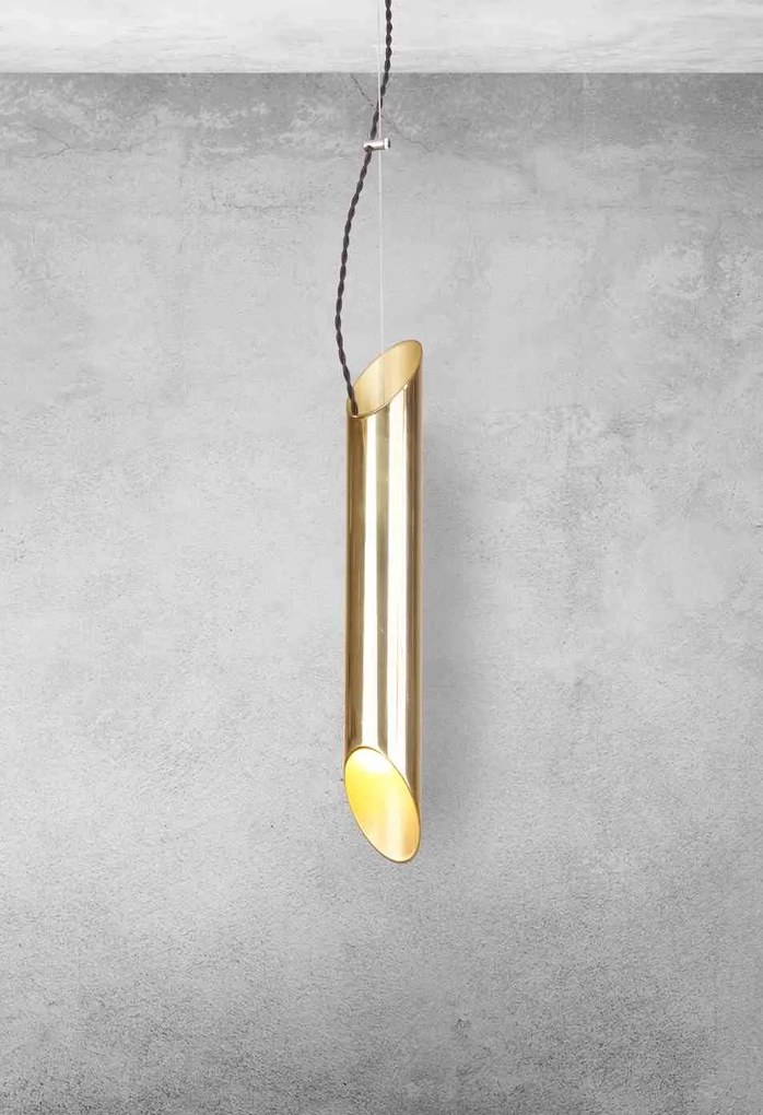 Lampa Wisząca LIBRA 1xE14 złota