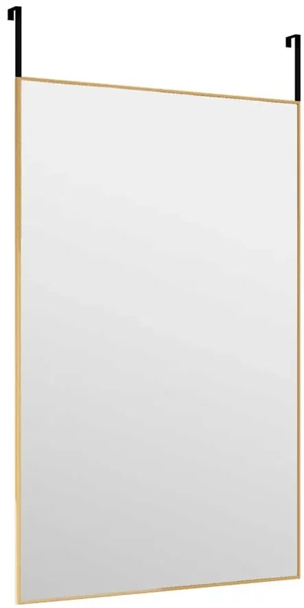 Złote prostokątne wiszące lustro w nowoczesnym stylu Z3-A75