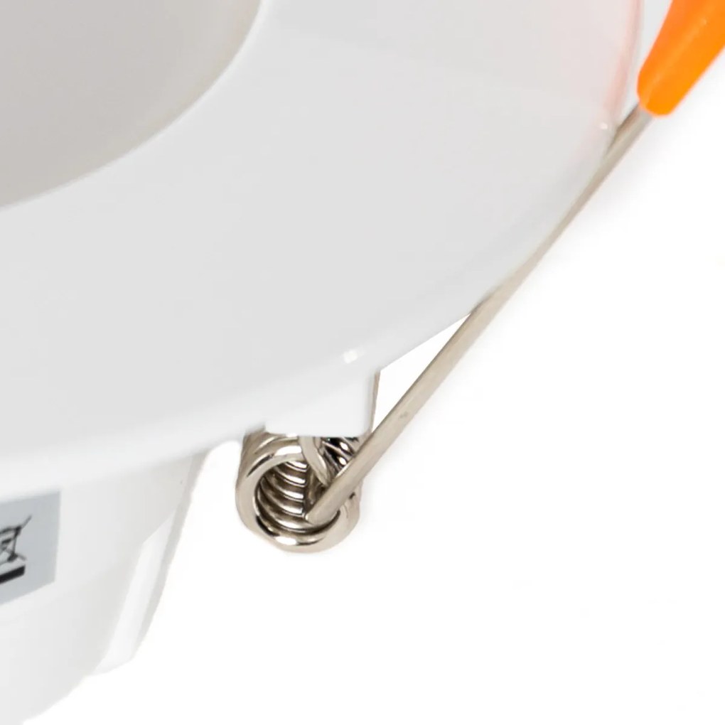 Zestaw 12 białych oczek wpuszczanych ze zintegrowanym LED z funkcją ściemniania do ciepłego 7W IP65 - Blanca