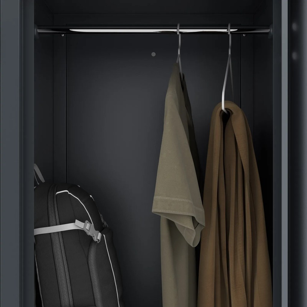 Szafa socjalna czterokomorowa Julia 80x45x185 cm antracyt