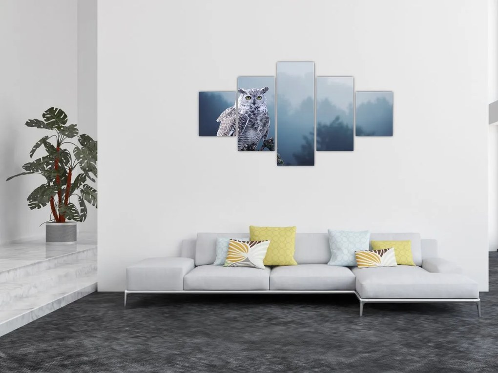 Obraz - Sowa śnieżna (125x70 cm)