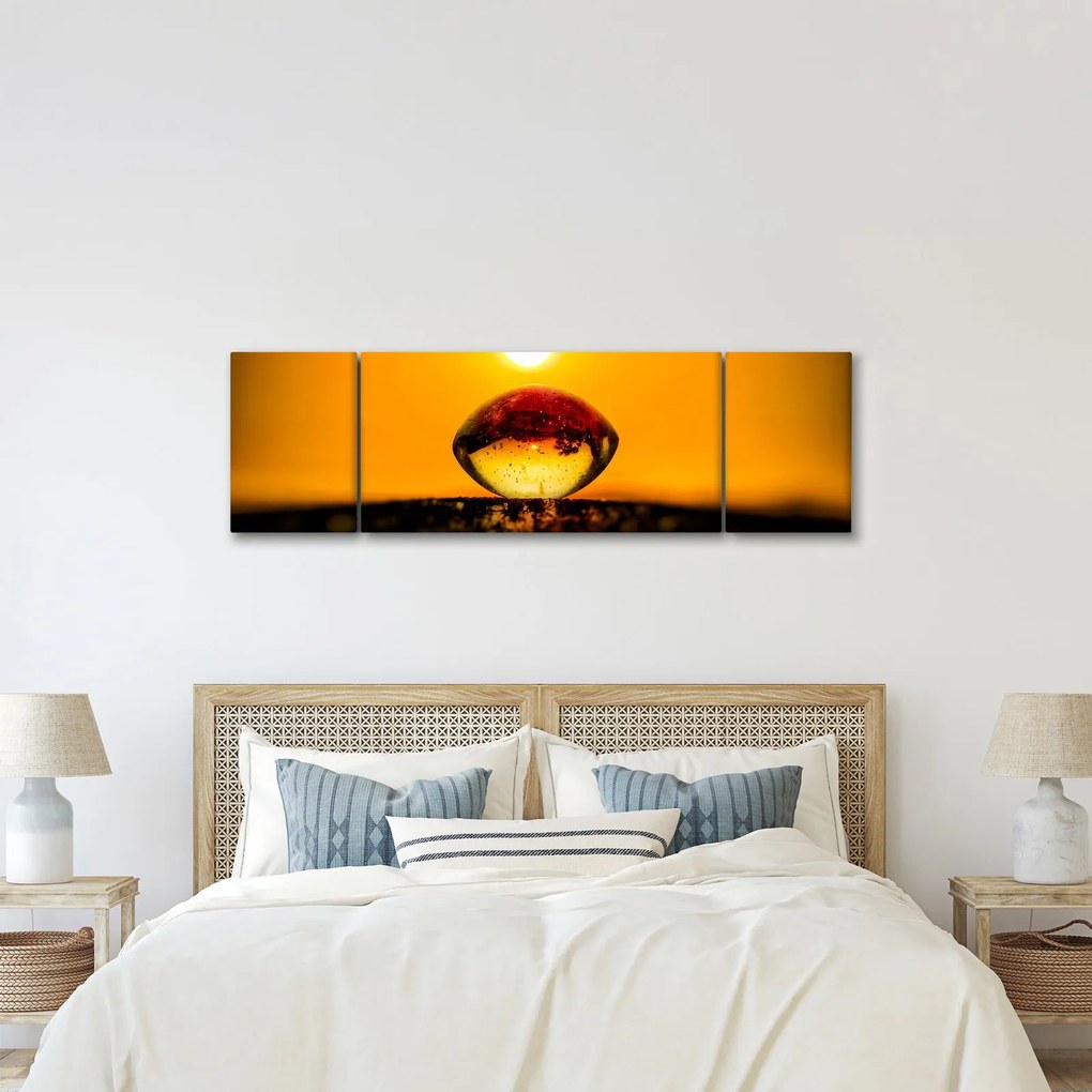Obraz szklanej kropli (170x50 cm)