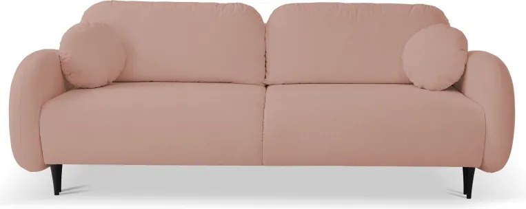 Sofa SOFT z funkcja spania i pojemnikiem PUDROWY RÓŻ RUN AGAIN 61
