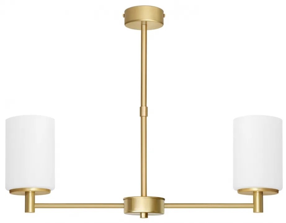 Złoty 2-punktowy żyrandol z mosiądzu KR-S2AU