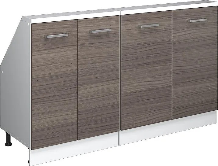 Szafka kuchenna na dach skośny szlachetna szarość 140x46x81.6 r-line