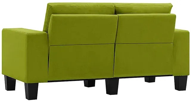 2-osobowa sofa zielona z podłokietnikami - Lurra 2Q