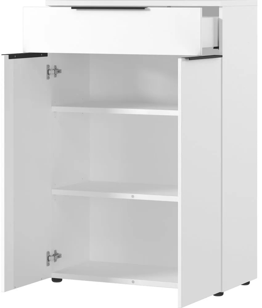 Biała wysoka komoda 81x120 cm Mailand – Germania