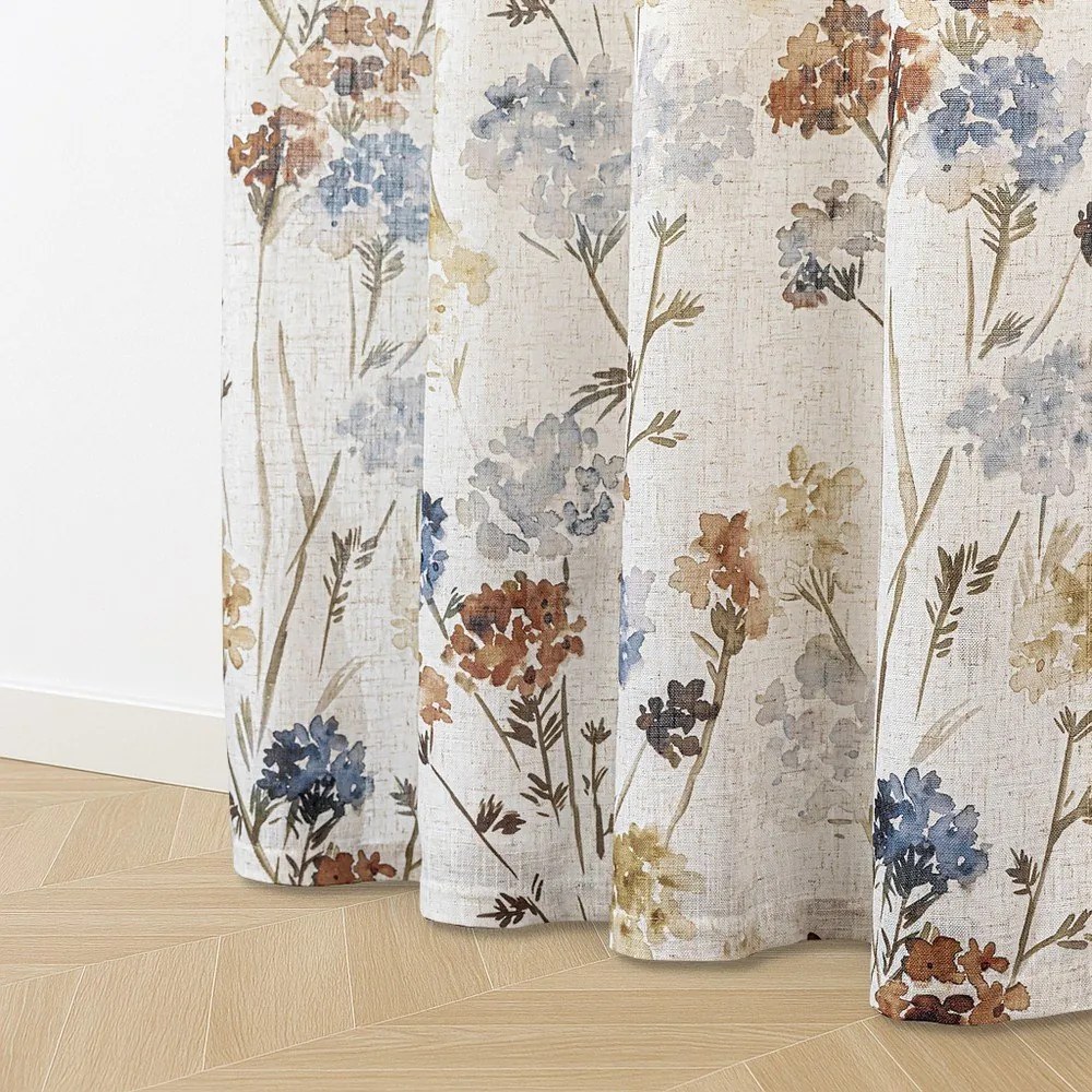 Kremowa zasłona 135x250 cm Flosi – Restilo