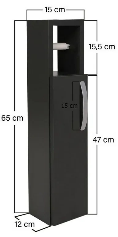 Szafka łazienkowa Star Anthracite
