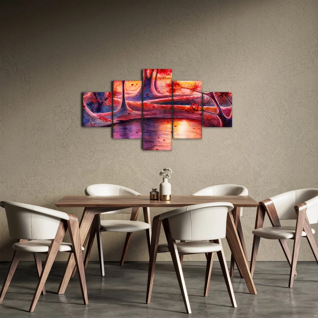 Obraz magicznego lasu (125x70 cm)