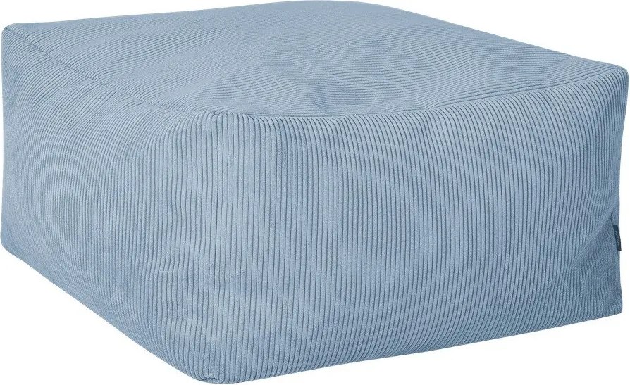 Jasnoniebieski sztruksowy puf Keno – noo.ma