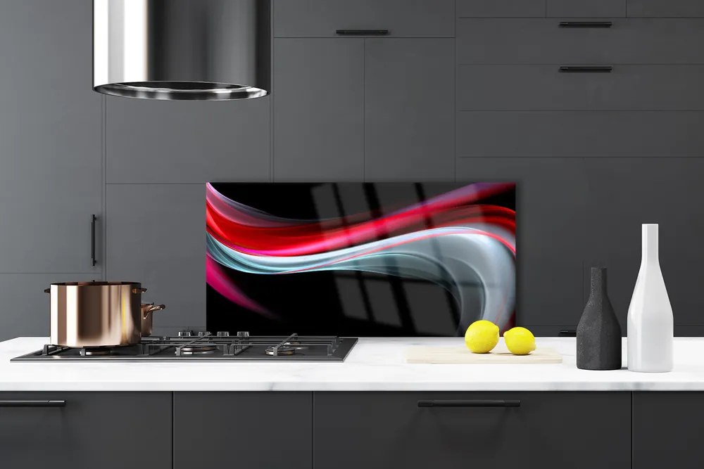 Szkło do Kuchni na Ścianę Minimalistyczny Wzór Abstrakcyjny