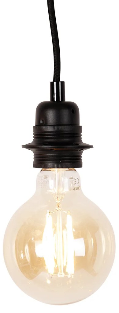 Inteligentna lampa wisząca czarna 5-punktowa w tym WiFi G95 - Cava Nowoczesny Oswietlenie wewnetrzne