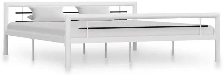 Białe metalowe łózko w stylu loftowym 120x200 cm - Sintra
