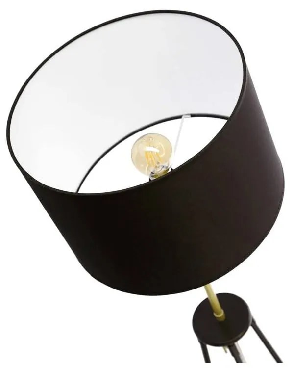 Czarna lampa stojąca (wysokość 154 cm) Tegola – Candellux Lighting
