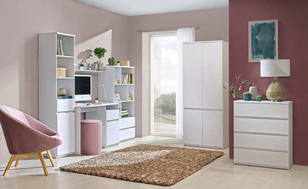 Komoda KRYOS 80,1 cm do Salonu Sypialni Biały