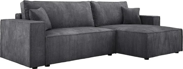 Narożnik POSO XL Prawostronny zestaw z poduszkami wolnostojący tkanina POSO 60 WERSAL