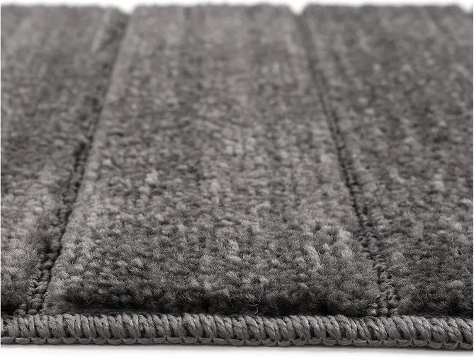 Antracytowe dywaniki łazienkowe zestaw 2 szt. 50x80 cm Yeni Cizgli – Foutastic