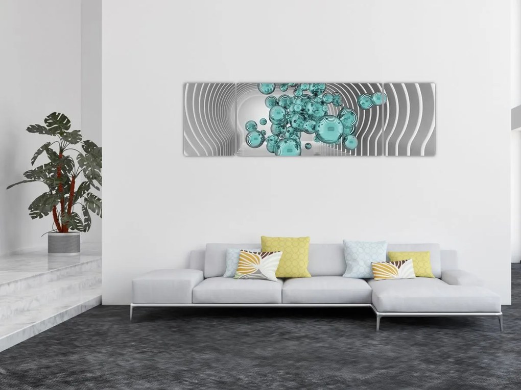 Obraz - Bąbelki (170x50 cm)