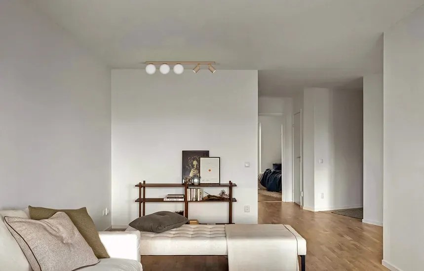 Lampa na listwie beżowa nowoczesna K6-A99