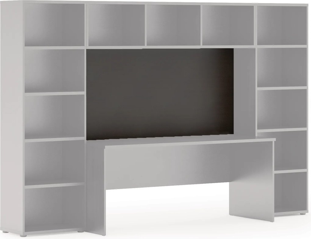 Tylna ścianka za biurko INTEGRO, wenge