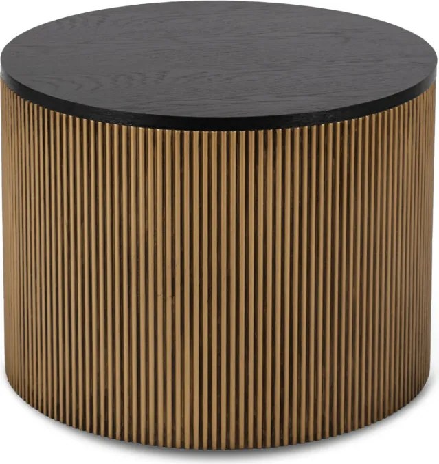 Stolik Kawowy MIRACLE 60 cm Czarny/Złoty Nowoczesny Loft