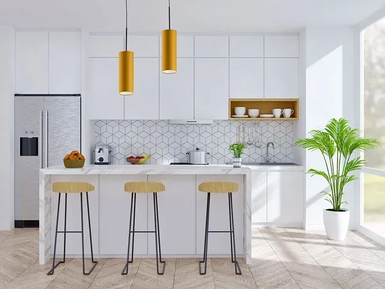 Regulowana lampa wisząca LED z czarnym stelażem - R9-M34