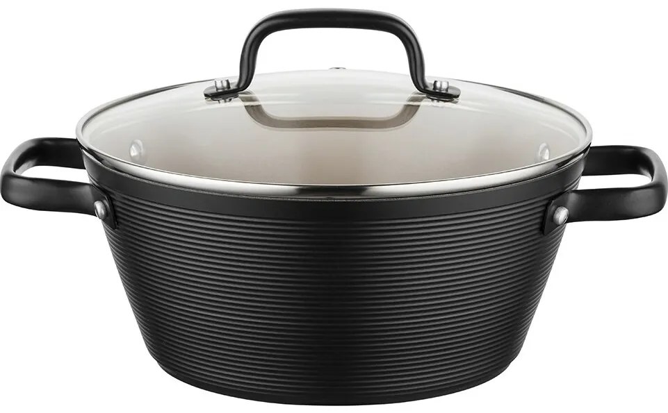 Florina Aluminiowy garnek Carina Black 3,3 l, 24 cm, śred. 24 cm