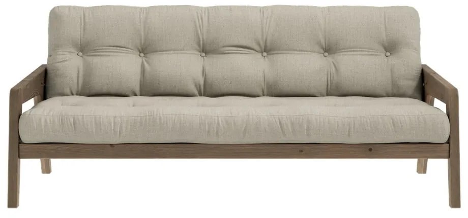 Beżowa rozkładana sofa 204 cm Grab – Karup Design
