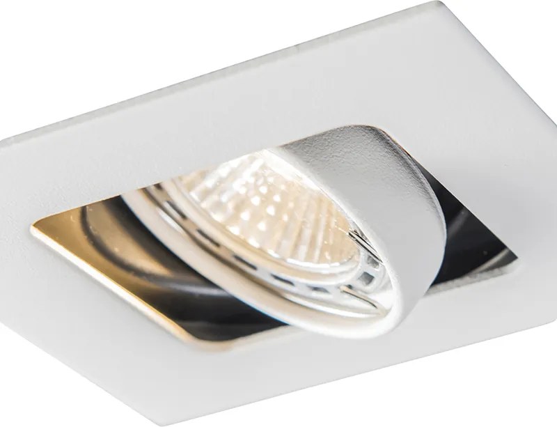 Inteligentny reflektor wpuszczany biały z WiFi GU10 z możliwością przechylania - Artemis