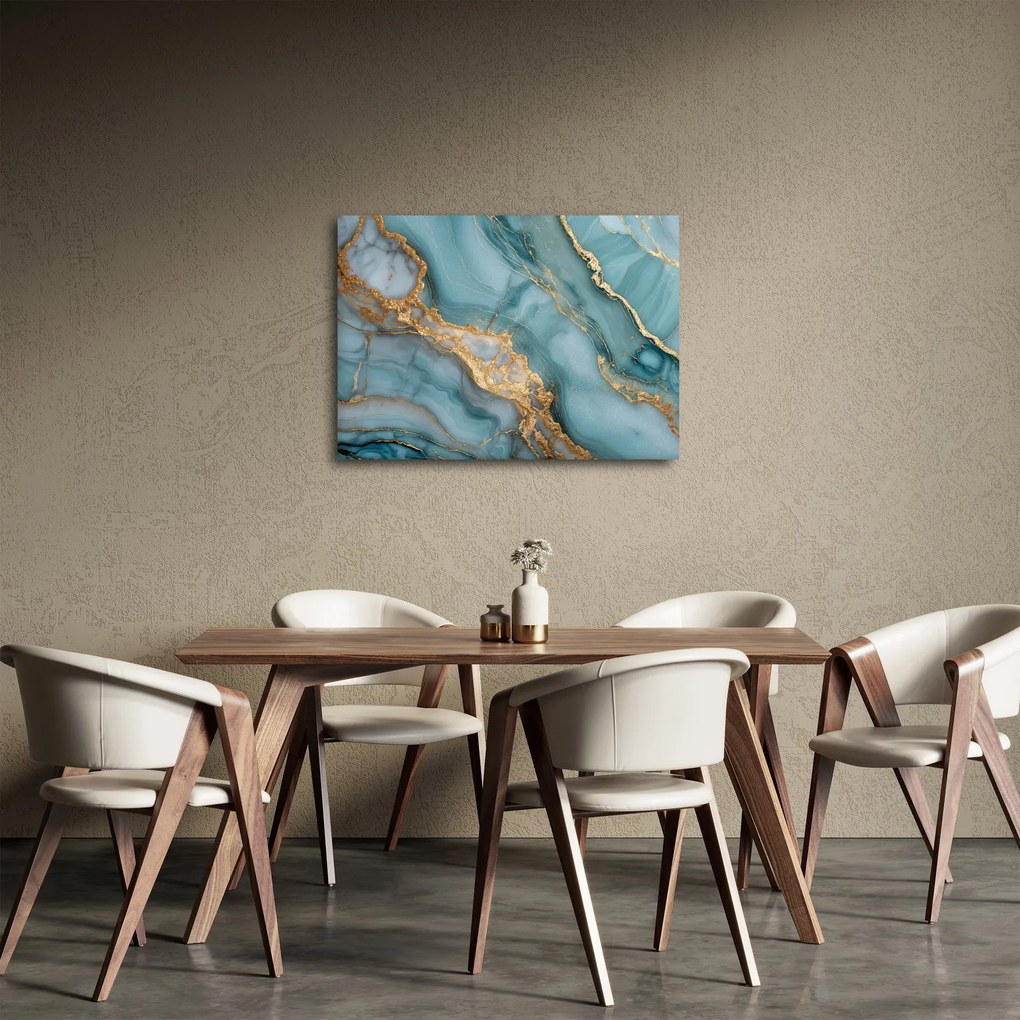 Obraz - Turkusowy marmur (70x50 cm)