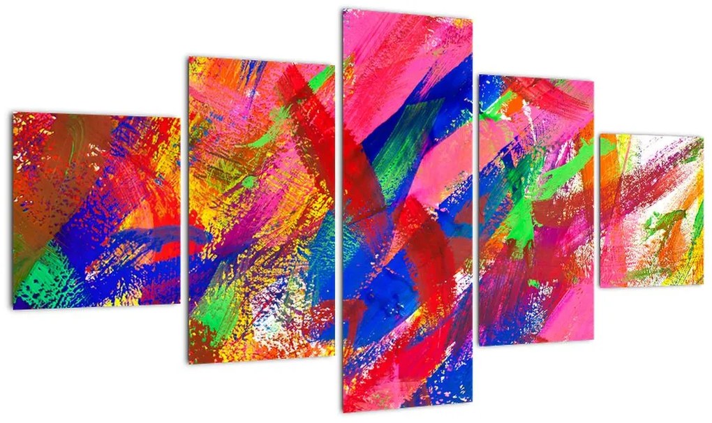 Obraz - Kolorowa abstrakcja (125x70 cm)