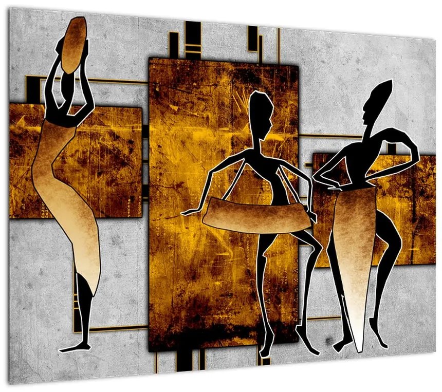 Obraz - Motywy kultury afrykańskiej (70x50 cm)