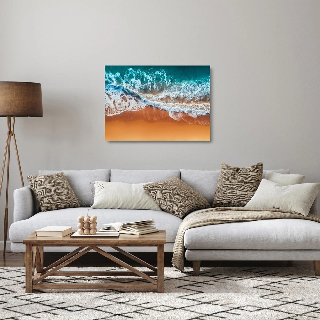 Obraz na szkle plaży morskiej (70x50 cm)