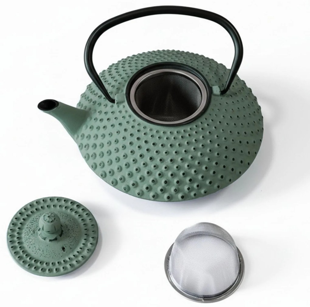 Czajnik żeliwny z zaparzaczem MIKA, 1250 ml