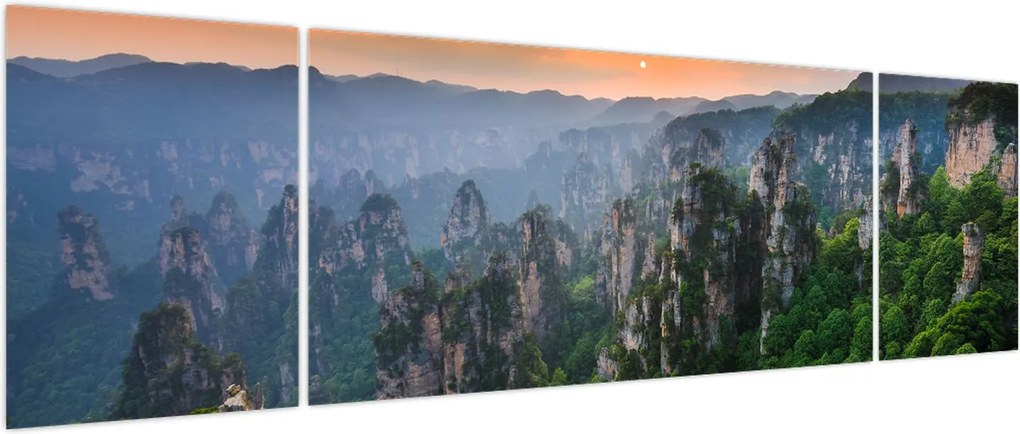 Obraz - Narodowy Park Leśny Zhangjiajie (170x50 cm)