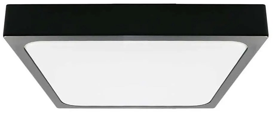 LED Plafon łazienkowy LED/24W/230V 6500K IP44 29,5x29,5 cm czarny